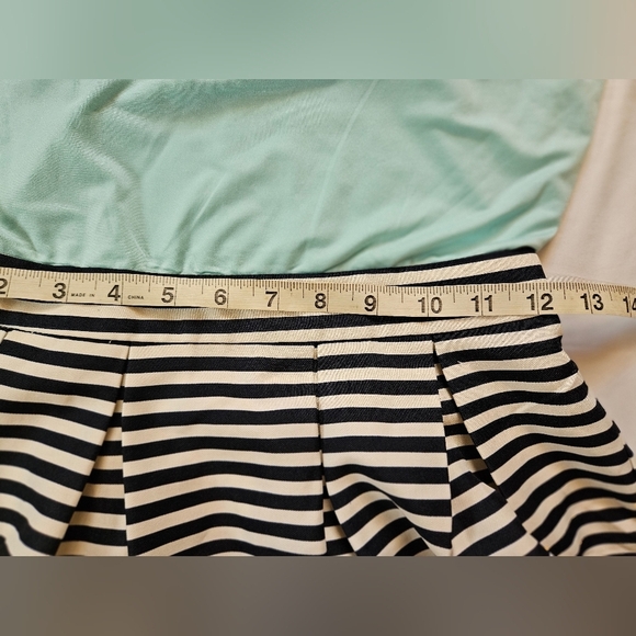 Charming Charlie Womens Blue And Striped Sleeveless Open Back Dress Size Medium - Picture 8 of 13